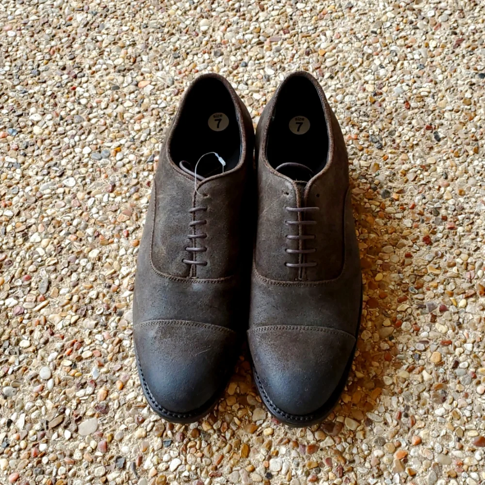 Thursday Boot Company Executive Shoes In Distressed Dark Brown